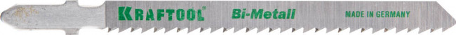 Полотна KRAFTOOL, T101BF, для эл/лобзика, Bi-Metall, по твердому дереву, чистый рез, EU-хвост., шаг 2,5мм, 75мм, 2шт,  ( 159507-2,5 )