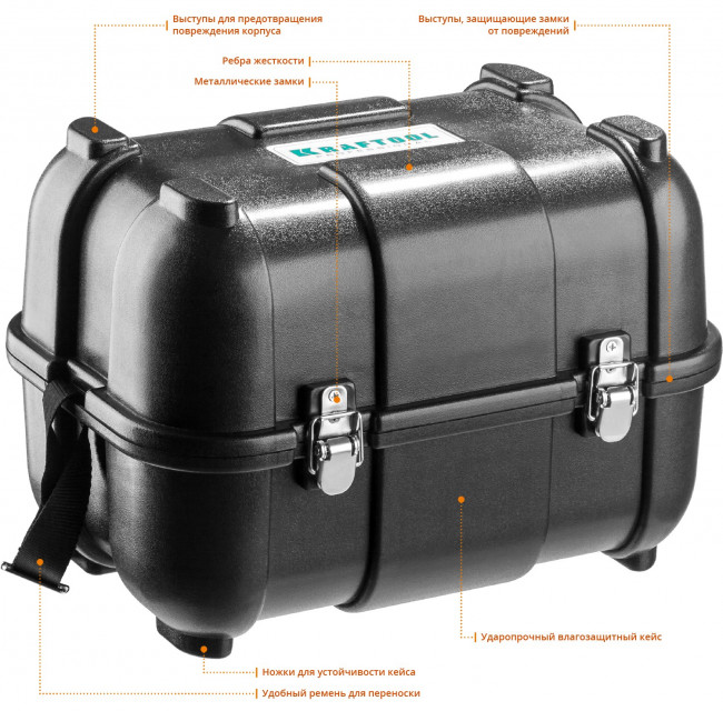 KRAFTOOL LL360 #4 нивелир лазерный, 2х360° , 20м / 70м,  IP54, точн. +/-0,2 мм/м, держатель, детектор, в кейсе ( 34645-4 ) KRAFTOOL LL360 #4 нивелир лазерный, 2х360° , 20м / 70м,  IP54, точн. +/-0,2 мм/м, держатель, детектор, в кейсе ( 34645-4 )