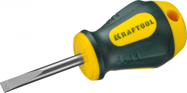 Отвертка KRAFTOOL, Cr-Mo-V сталь, двухкомпонентная противоскользящая рукоятка, SL, 5,5x38мм,  ( 250071-5.5-038 ) Отвертка KRAFTOOL, Cr-Mo-V сталь, двухкомпонентная противоскользящая рукоятка, SL, 5,5x38мм,  ( 250071-5.5-038 )