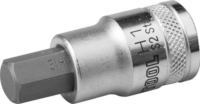 Торцовая бита-головка KRAFTOOL "INDUSTRIE QUALITAT", материал S2, HEX, сатинированная, 1/2", H12, ( 27908-12_z01 ) Торцовая бита-головка KRAFTOOL "INDUSTRIE QUALITAT", материал S2, HEX, сатинированная, 1/2", H12, ( 27908-12_z01 )