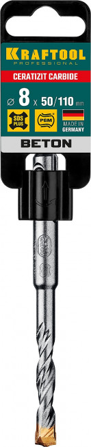 KRAFTOOL Бур SDS-plus 8  х 110 мм ( 29320-110-08_z02 )