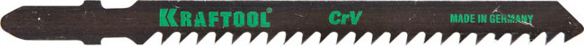 Полотна KRAFTOOL, T144D, для эл/лобзика, Cr-V, по дереву, ДВП, ДСП, быстрый рез, EU-хвост., шаг 4мм, 75мм, 2шт,  ( 159521-4 )