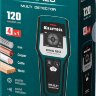 KRAFTOOL GMS 120 детектор универсальный 4-in-1, с автокалибровкой,  120 мм черный мет,  80 мм цвет.мет,  50 мм проводка,  20 мм дерево, ЖК дисплей ( 45298 )