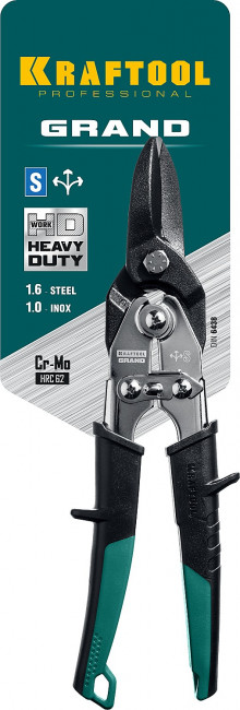 Ножницы по твердому металлу, прямые,Cr-Mo, 260 мм, KRAFTOOL GRAND, 2324-S_z02