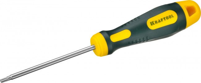 Отвертка KRAFTOOL, Cr-Mo-V сталь, двухкомпонентная противоскользящая рукоятка, TORX Hole, №15x80мм, ( 250077-15-080 ) Отвертка KRAFTOOL, Cr-Mo-V сталь, двухкомпонентная противоскользящая рукоятка, TORX Hole, №15x80мм, ( 250077-15-080 )