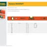 Уровень KRAFTOOL коробчатый усиленный, точность (0,5мм/м), 2 ампулы, 150 см,  ( 34577-150 )