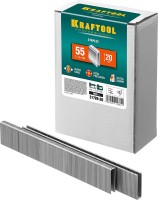 KRAFTOOL 20  мм скобы для степлера узкие тип 55, 5000 шт, ( 31789-20 )