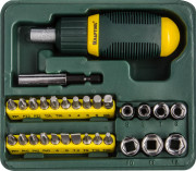 Набор KRAFTOOL Отвертка реверсивная с битами и торцовыми головками, 29 предметов, ( 25556-H29 ) Набор KRAFTOOL Отвертка реверсивная с битами и торцовыми головками, 29 предметов, ( 25556-H29 )