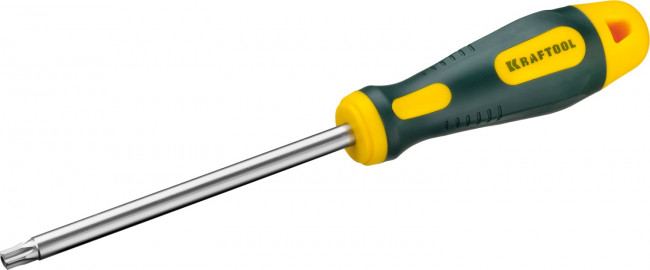 Отвертка KRAFTOOL, Cr-Mo-V сталь, двухкомпонентная противоскользящая рукоятка, TORX Hole, №40x125мм, ( 250077-40-125 ) Отвертка KRAFTOOL, Cr-Mo-V сталь, двухкомпонентная противоскользящая рукоятка, TORX Hole, №40x125мм, ( 250077-40-125 )