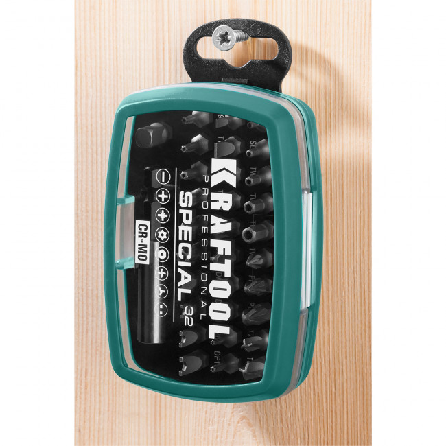 Набор специальных бит SPECIAL-32, 32 предмета, Cr-Mo, KRAFTOOL, ( 2610-H32 ) Набор специальных бит SPECIAL-32, 32 предмета, Cr-Mo, KRAFTOOL, ( 2610-H32 )