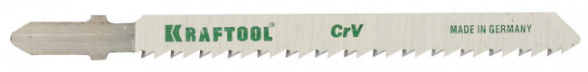 Полотна KRAFTOOL, T101B, для эл/лобзика, Cr-V, по дереву, ДСП, ДВП, чистый рез, EU-хвост., шаг 2,5мм, 75мм, 5шт,  ( 159511-2.5-S5 )