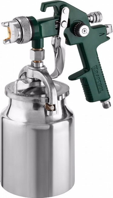 Краскопульт пневматический KRAFTOOL AirKraft, HVLP, с нижним бачком, 1,4мм,  ( 06520-1.4 )