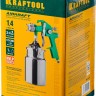Краскопульт пневматический KRAFTOOL AirKraft, HVLP, с нижним бачком, 1,4мм,  ( 06520-1.4 )