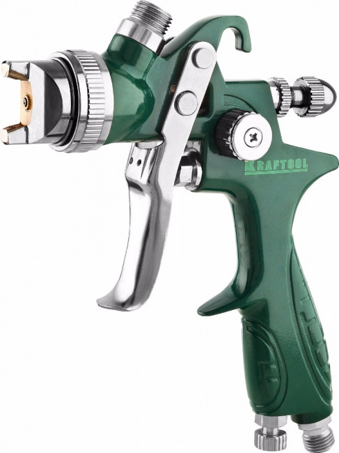 Краскопульт пневматический KRAFTOOL AirKraft, HVLP, c верхним бачком, 1,4мм,  ( 06522-1.4 )