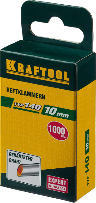 KRAFTOOL 10 мм скобы для степлера тонкие тип 140, 1000 шт,  ( 31680-10 ) KRAFTOOL 10 мм скобы для степлера тонкие тип 140, 1000 шт,  ( 31680-10 )