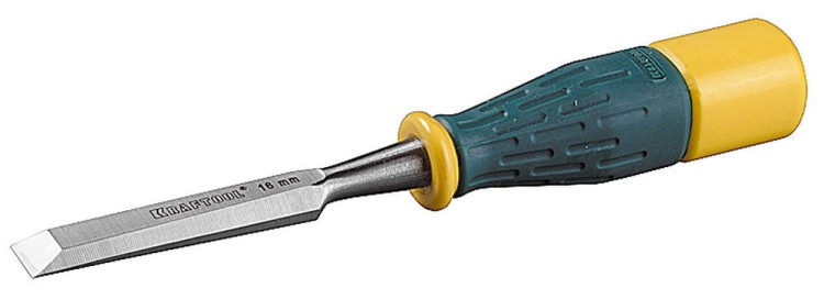 Стамеска KRAFTOOL "EXPERT" плоская с двухкомпонентной ручкой, 6мм,  ( 1815-06 )