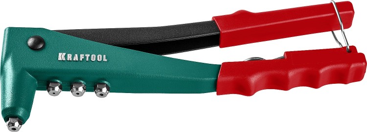 Заклепочник с литым корпусом, KRAFTOOL "X-3" 31170, для заклёпок 2.4-4.8 мм - алюминий и сталь, 2.4-4.0 - нерж сталь ( 31170_z01 )