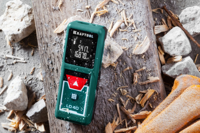 Дальномер "LD-40" лазерный, дальность 5см - 40м, точность 1,5 мм, KRAFTOOL, ( 34763 )