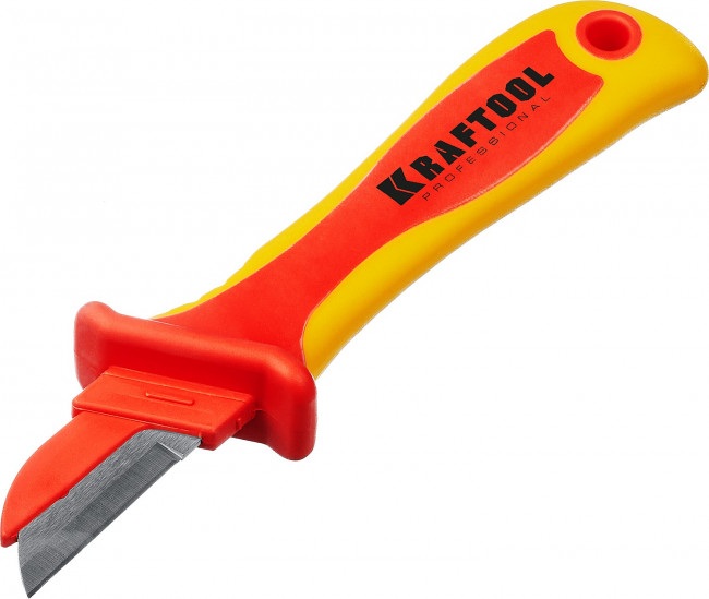 KN-1 нож электрика диэлектрический, прямой, KRAFTOOL ( 45401 )