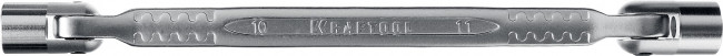 Шарнирный гаечный ключ двухсторонний 10 х 11 мм, KRAFTOOL,  ( 27210-10-11_z01 )