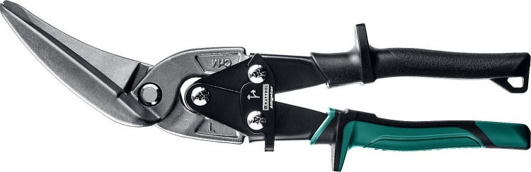 KRAFTOOL Ножницы по металлу Alligator, левые удлинённые, Cr-Mo, 280 мм ( 2328-LL )
