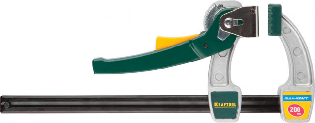 Струбцина KRAFTOOL, рычажная, быстрозажимная, тип "F", 75х200 мм, ( 32019-75-200 ) Струбцина KRAFTOOL, рычажная, быстрозажимная, тип "F", 75х200 мм, ( 32019-75-200 )
