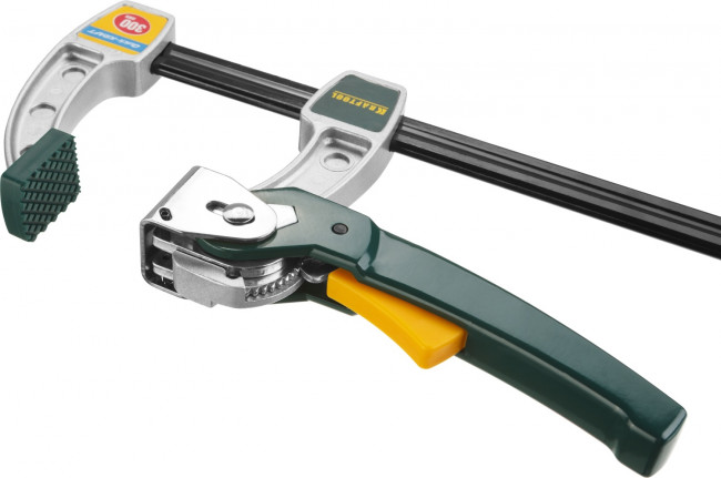 Струбцина KRAFTOOL, рычажная, быстрозажимная, тип "F", 75х300 мм,  ( 32019-75-300 )