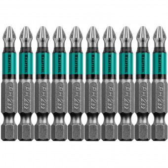 Optimum Line Биты, PH2, 50 мм, тип хвостовика E 1/4", 10 шт в блистере, KRAFTOOL,  ( 26122-2-50-10 ) Optimum Line Биты, PH2, 50 мм, тип хвостовика E 1/4", 10 шт в блистере, KRAFTOOL,  ( 26122-2-50-10 )