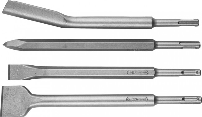 KRAFTOOL SDS-plus Набор зубил 250 мм, 4 шт,  ( 29323-H4 )