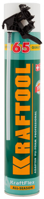 Пена "PREMIUM 65" монтажная, адаптерная, всесезонная, 750мл, KRAFTOOL,  ( 41175 ) Пена "PREMIUM 65" монтажная, адаптерная, всесезонная, 750мл, KRAFTOOL,  ( 41175 )