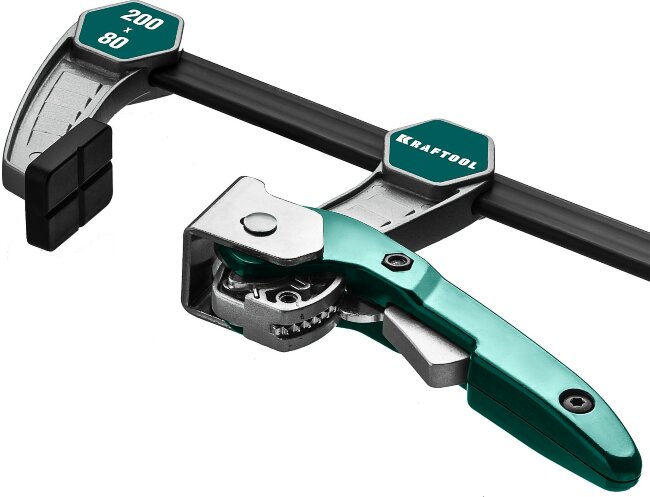 KL-200/80 струбцина быстрозажимная 200/80 мм, KRAFTOOL ( 32019-080-200 )